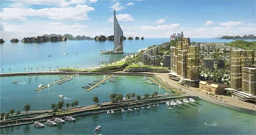 Tòa tháp Sun Group nhìn từ xa Tòa tháp Sun Group nhìn từ xa