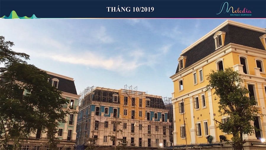 Tiến độ xây dựng Melodia Boutique Shophouse Bãi Kem tháng 10/2019 Tiến độ xây dựng Melodia Boutique Shophouse Bãi Kem tháng 10/2019