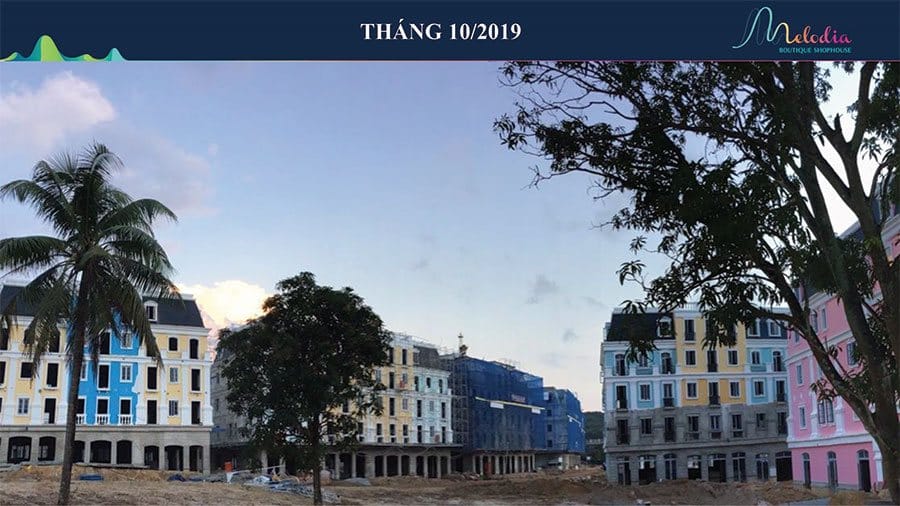 Tiến độ xây dựng Melodia Boutique Shophouse Bãi Kem tháng 10/2019 Tiến độ xây dựng Melodia Boutique Shophouse Bãi Kem tháng 10/2019