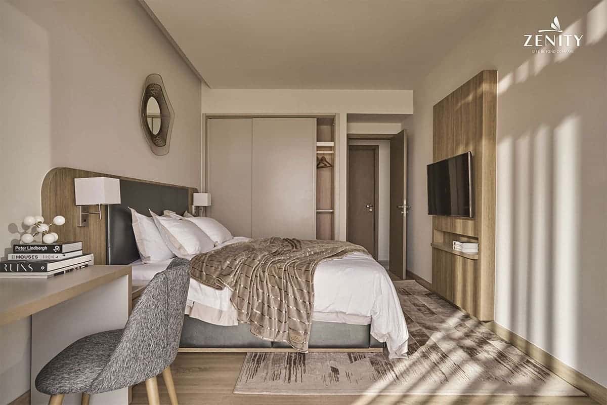 Hình ảnh nội thất căn hộ Zenity CapitaLand với lối thiết kế tinh tế, riêng tư trong từng đường nét.