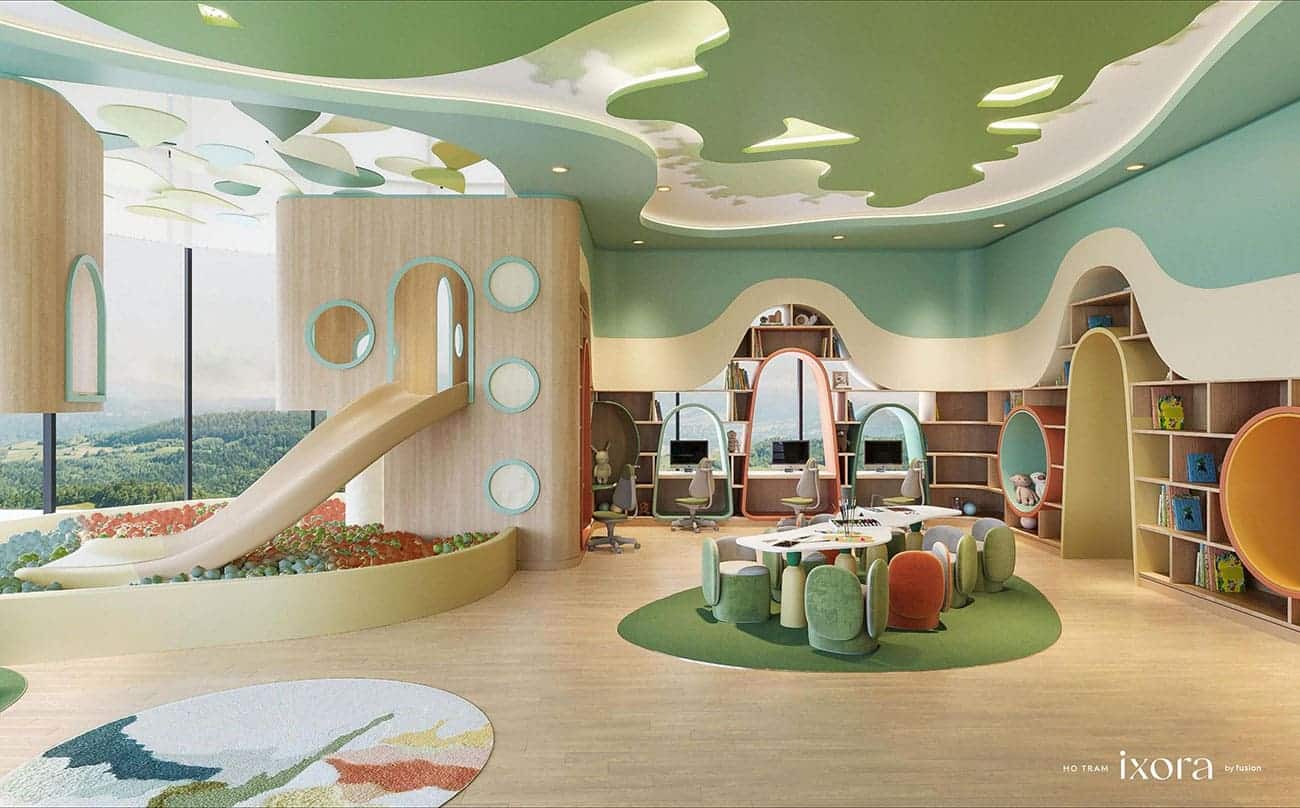 Tiện ích dự án Ixora Hồ Tràm by Fusion mang đến cho du khách kỳ nghỉ dưỡng lý tưởng bên gia đình.