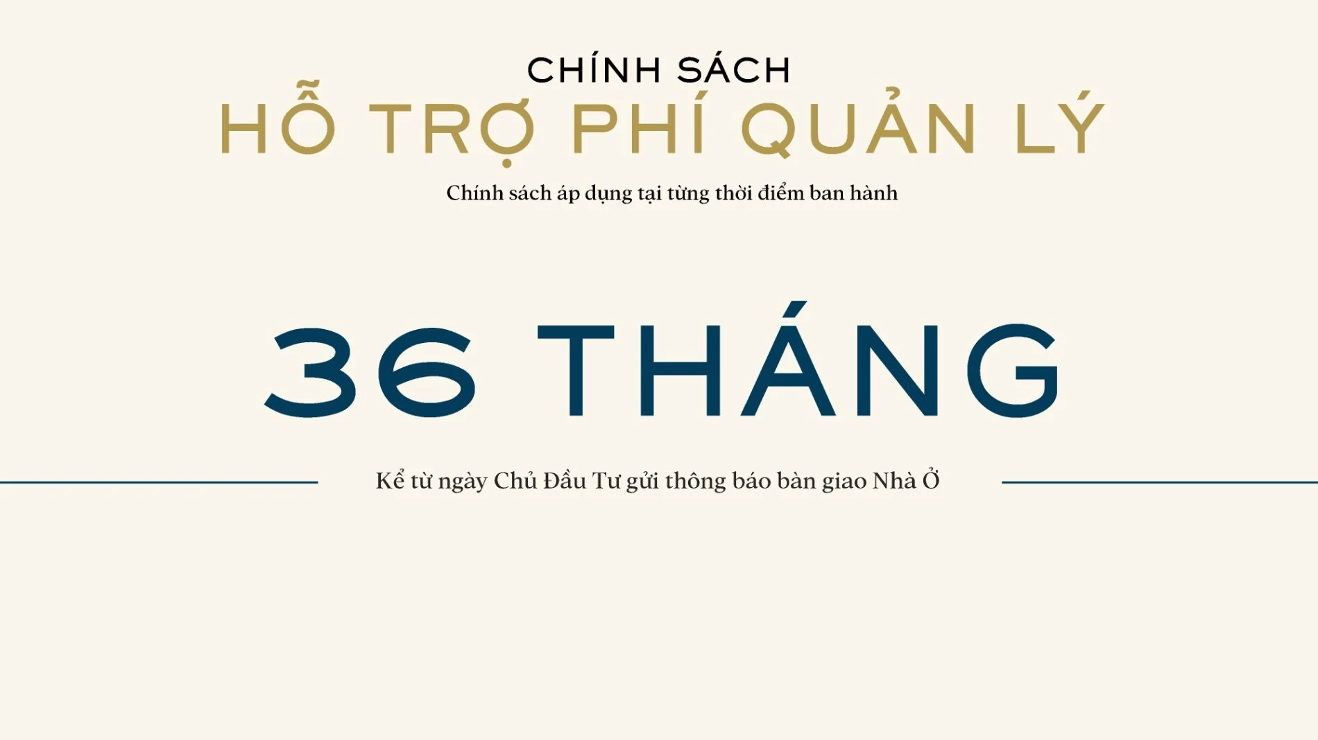 Ưu đãi hỗ trợ 100% phí quản lý trong 36 tháng cho chủ sở hữu Sola Đảo Ánh Dương
