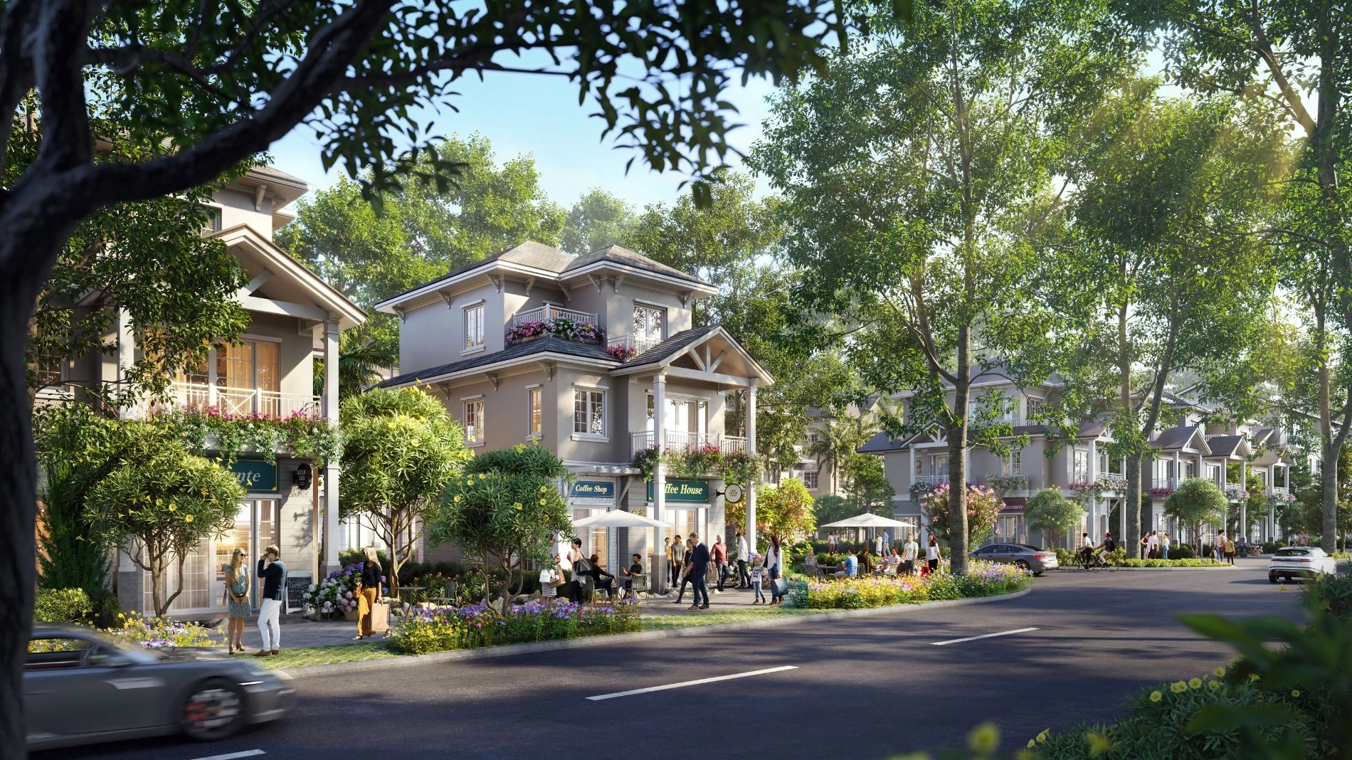 Khoảng lùi chuẩn mực tạo không gian F&B tại Shop Villa Home Retreat