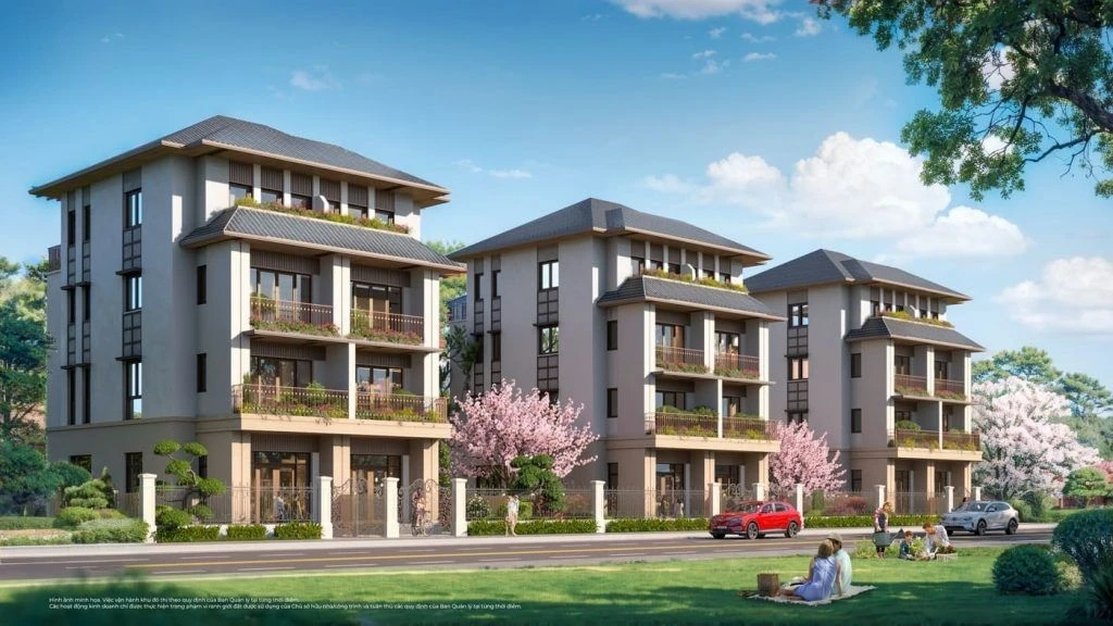 Phối cảnh khu biệt thự sinh thái sang trọng tại dự án Vinhomes Sài Gòn Park Hóc Môn