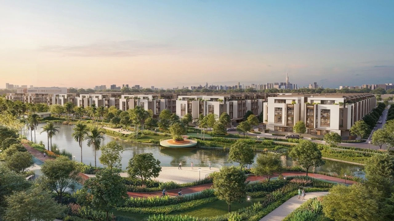 Tuyến đường dạo bộ ven hồ được quy hoạch đồng bộ phục vụ nhu cầu rèn luyện sức khỏe của cư dân