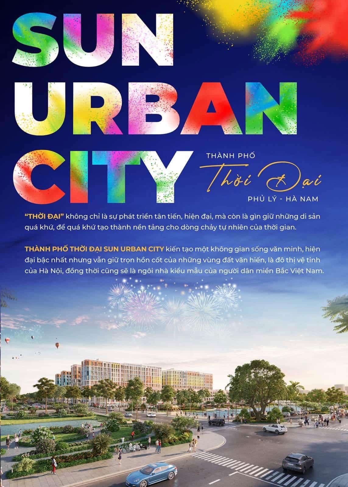 Sun Urban City - Thành Phố Thời Đại Phủ Lý, Hà Nam được phát triển bởi Sun Group.