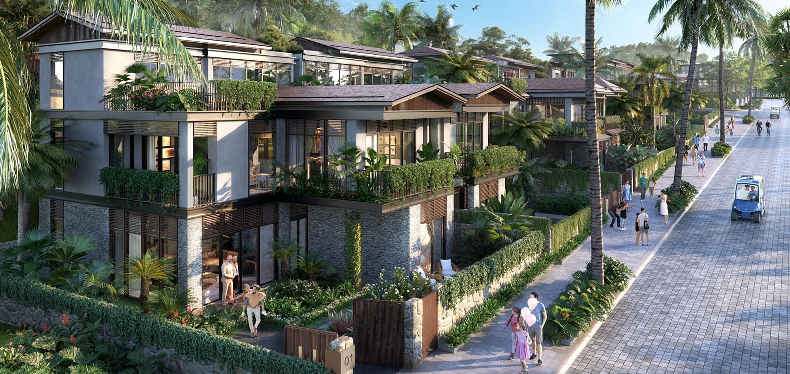Thiết kế biệt thự song lập Park Villa, mỗi căn biệt thự là một trải nghiệm khác biệt.