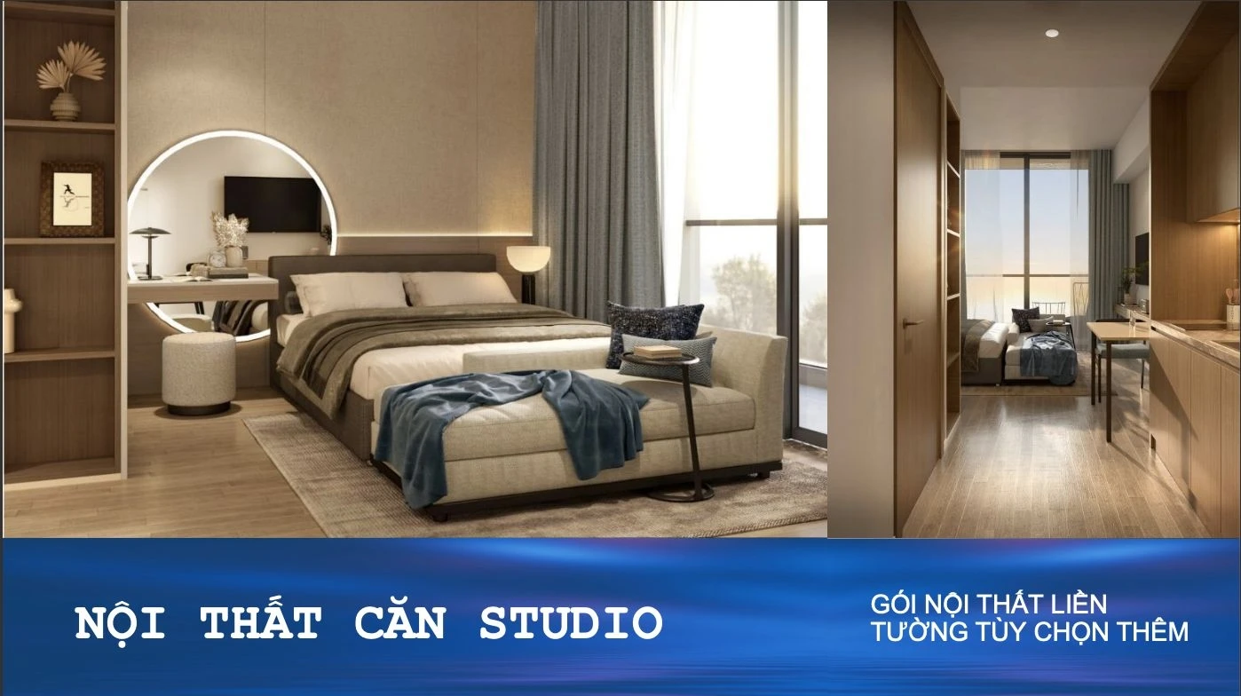 Thiết kế nội thất căn hộ Studio The Pathway Sầm Sơn tối ưu không gian