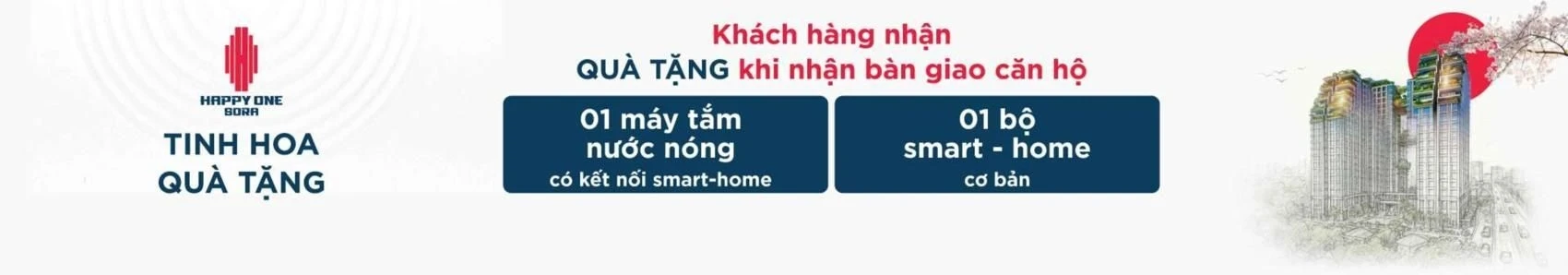 Quà tặng máy tắm nước nóng và bộ smart-home cơ bản tại Happy One Sora