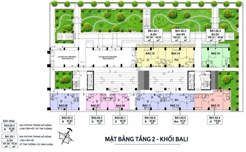 Mặt bằng Tháp Bali - New City Thủ Thiêm