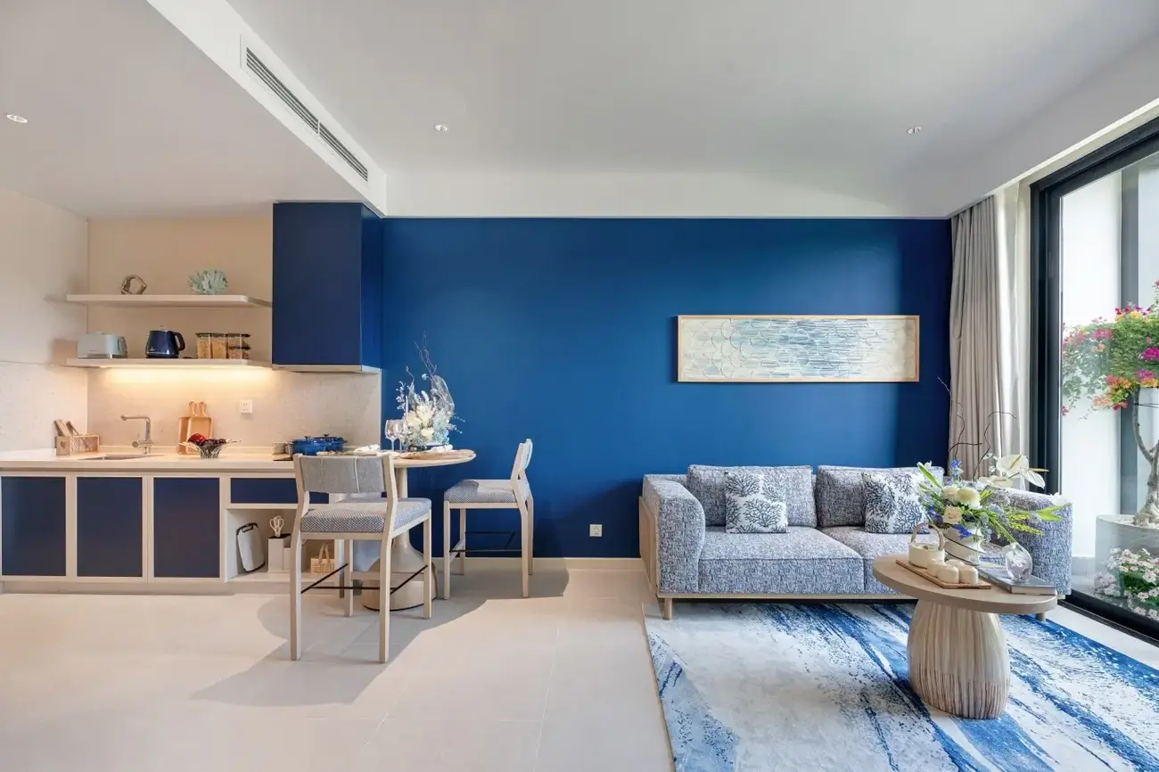 Nội thất căn hộ mẫu dự án Blanca City. Ảnh: Sun Group