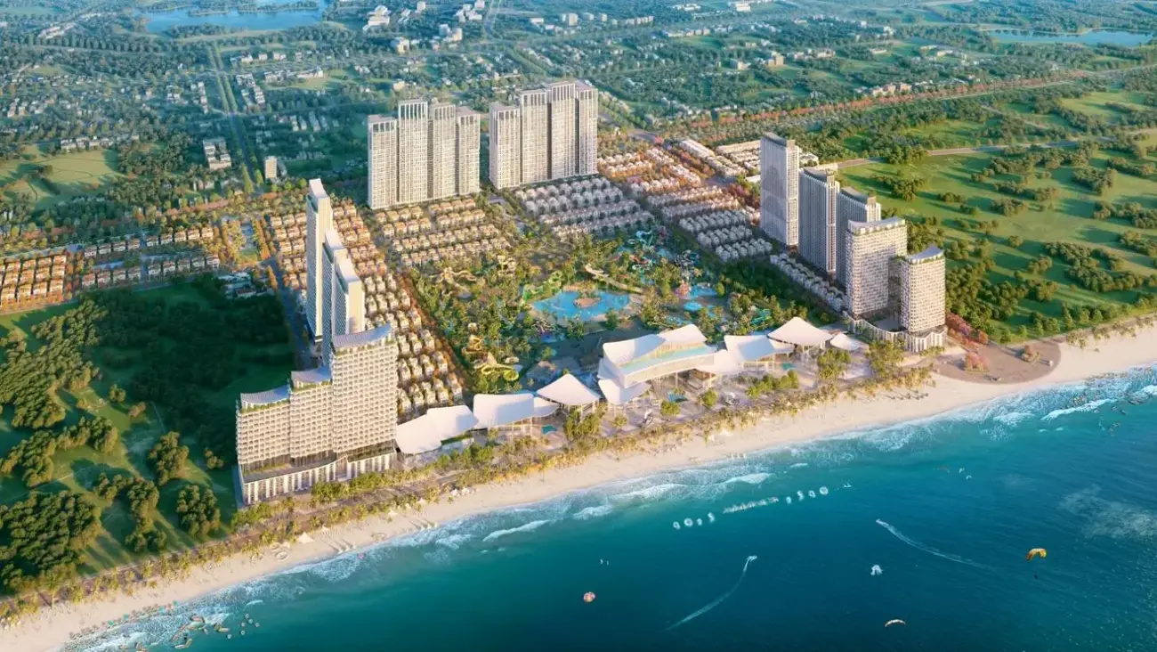 Phối cảnh Blanca City tại Vũng Tàu với nhiều hạng mục vui chơi, giải trí và nghỉ dưỡng. Ảnh: Sun Group