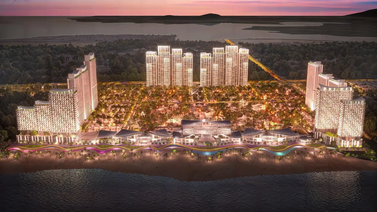 Toàn cảnh Blanca City – dự án đô thị biển kiểu mẫu với nhiều tiện ích cao cấp tại Bãi Sau, Vũng Tàu.
