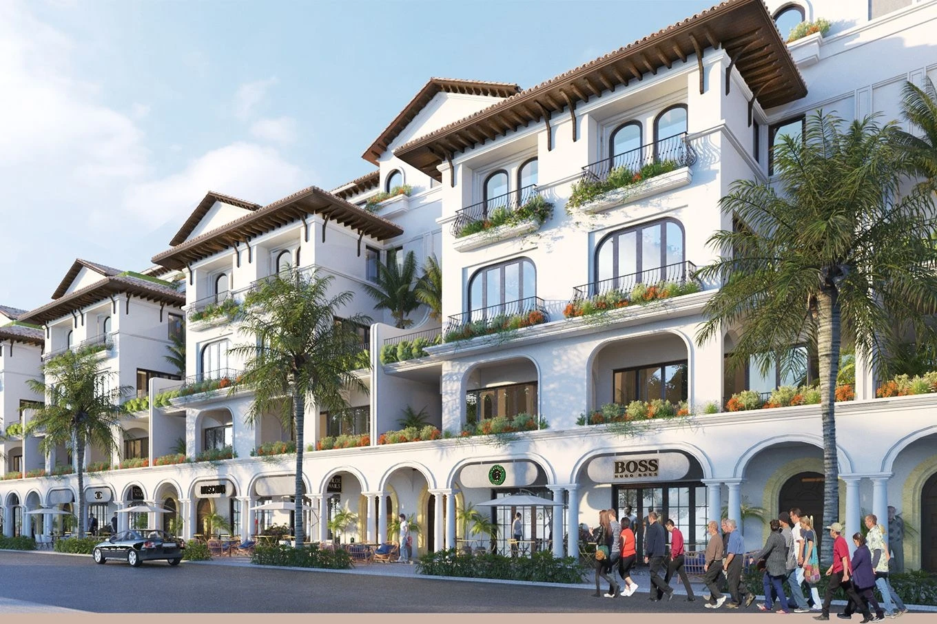 Dãy shophouse liền kề 5 tầng kinh doanh sầm uất tại dự án Sun Riverside Village