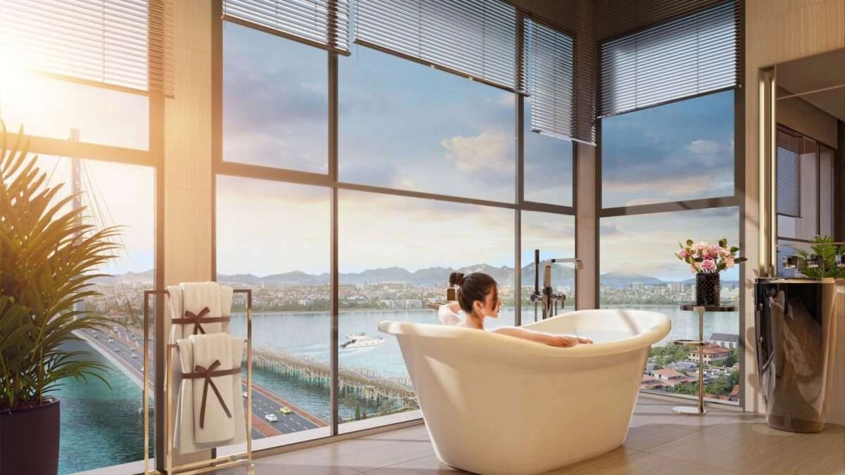 Tiện ích spa và phòng tắm thư giãn sang trọng tại Sun Cosmo Residence