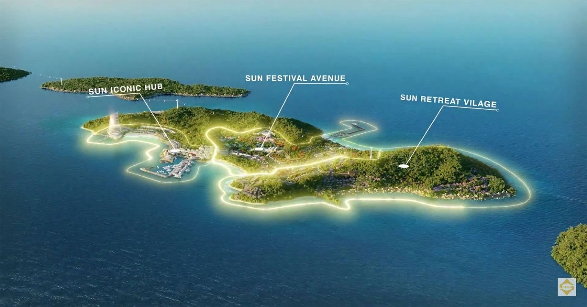 Sơ đồ quy hoạch mặt bằng tổng thể 300ha của dự án Hòn Thơm Paradise Island tại Phú Quốc