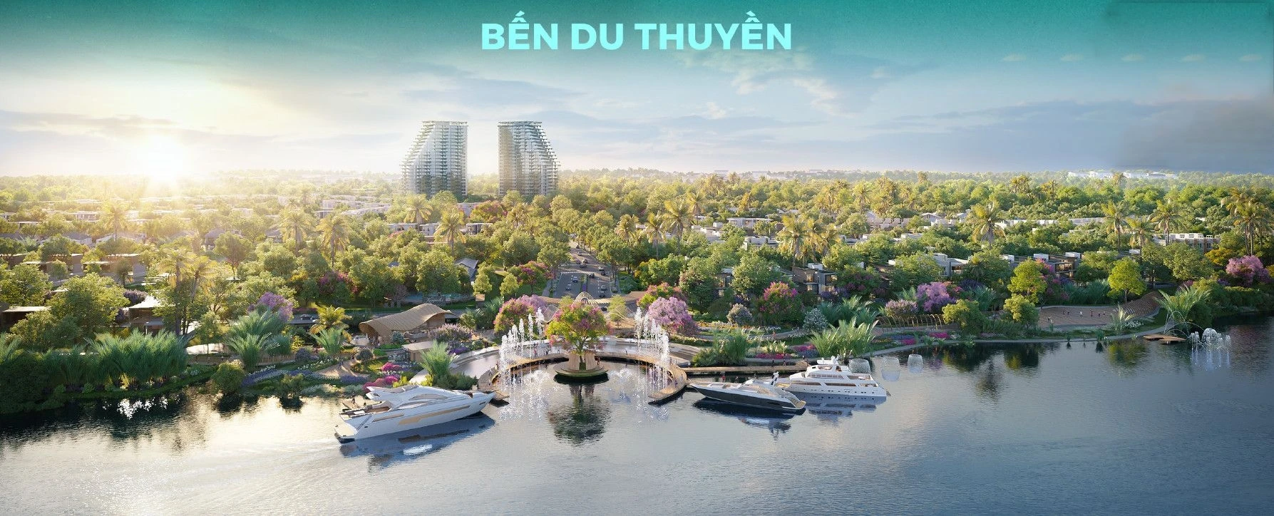 Khu vực bến đỗ du thuyền sang trọng phục vụ giới tinh hoa tại dự án Eco Village