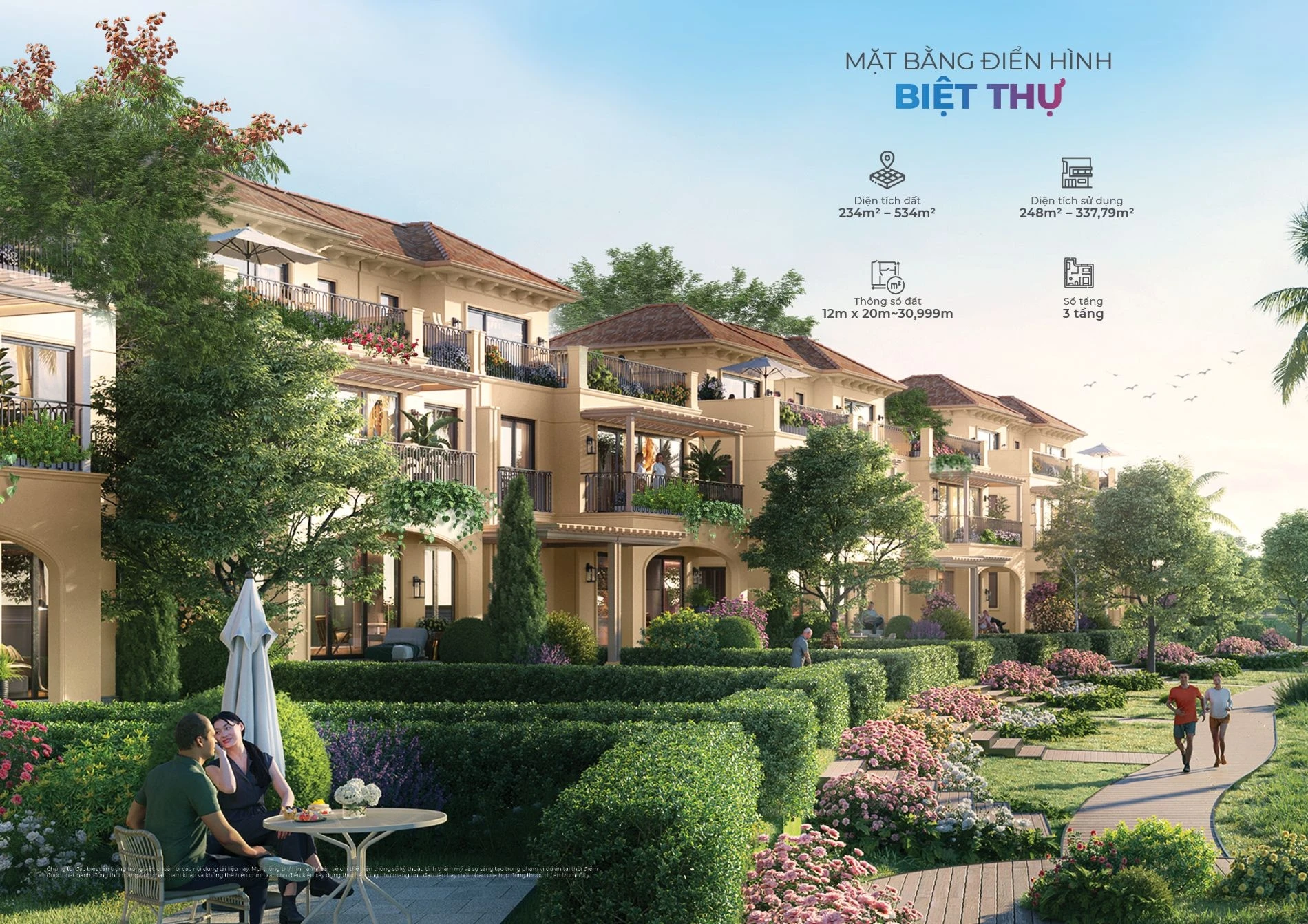 Không gian sống resort tại khu biệt thự ven sông của dự án Izumi Canaria