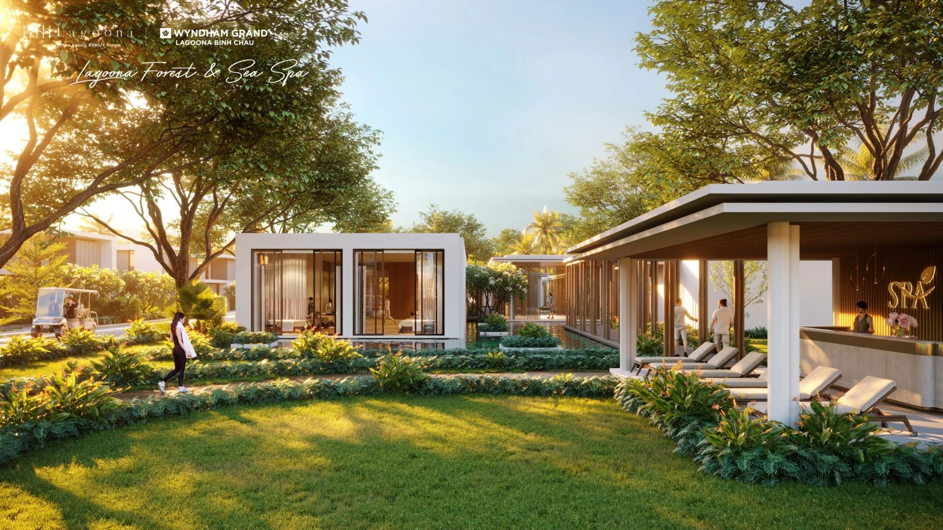 Khu vực Forest & Sea Spa hòa mình vào cảnh quan nhiệt đới