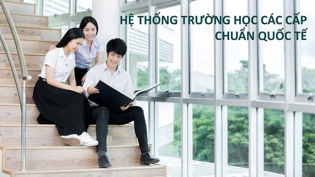 Học sinh đang học tập tại hệ thống trường học liên cấp quốc tế Aqua City