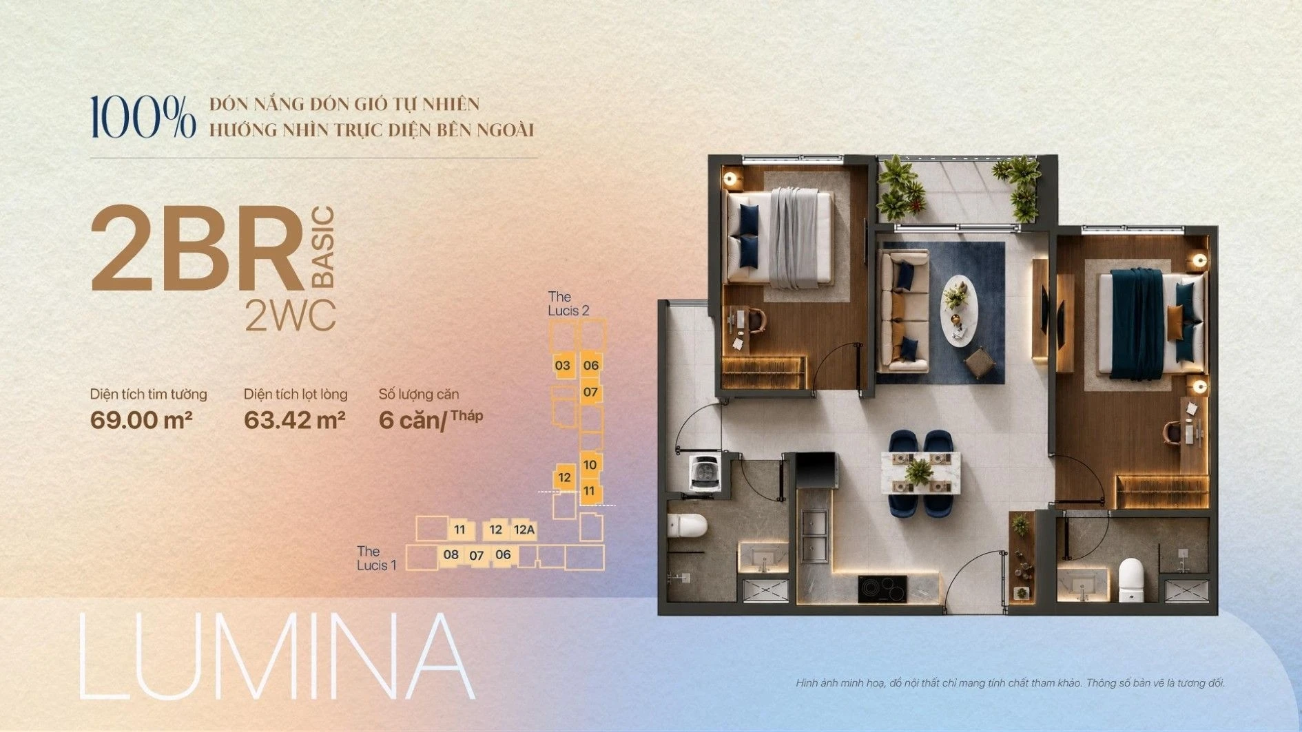 Bản vẽ bóc mái thiết kế căn hộ 2 phòng ngủ tiêu chuẩn dự án TT Genesis Nhà Bè