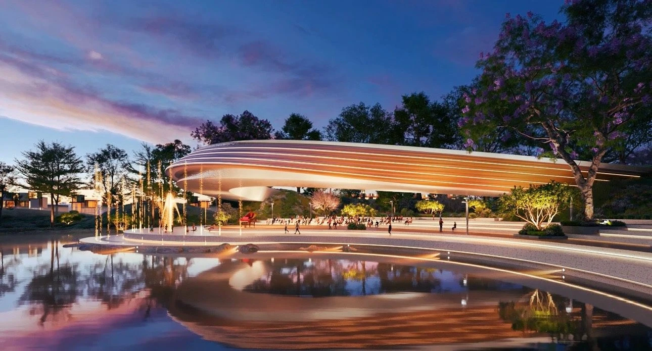 Thiết kế kiến trúc cảnh quan tại quảng trường trung tâm dự án Eco Village Saigon River
