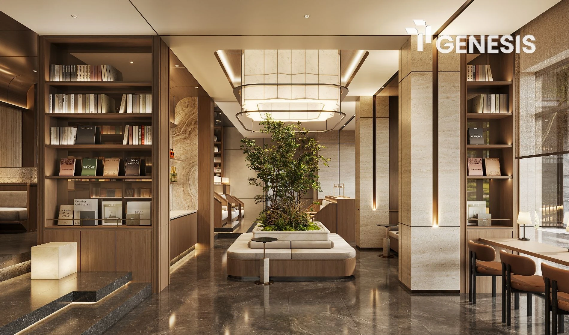 Thiết kế khu vực Lounge sang trọng dành cho cư dân TT Genesis