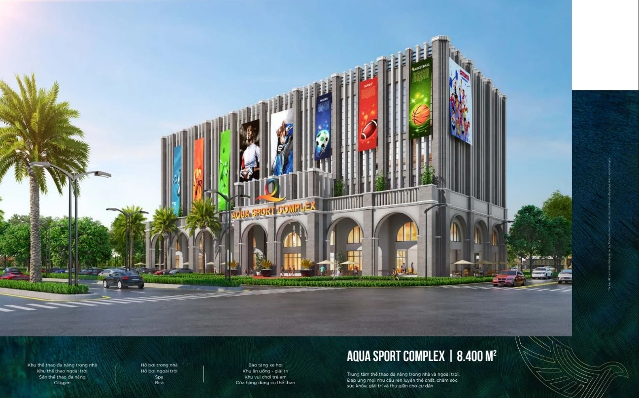 Tổ hợp thể thao đa năng Aqua Sport Complex hiện đại