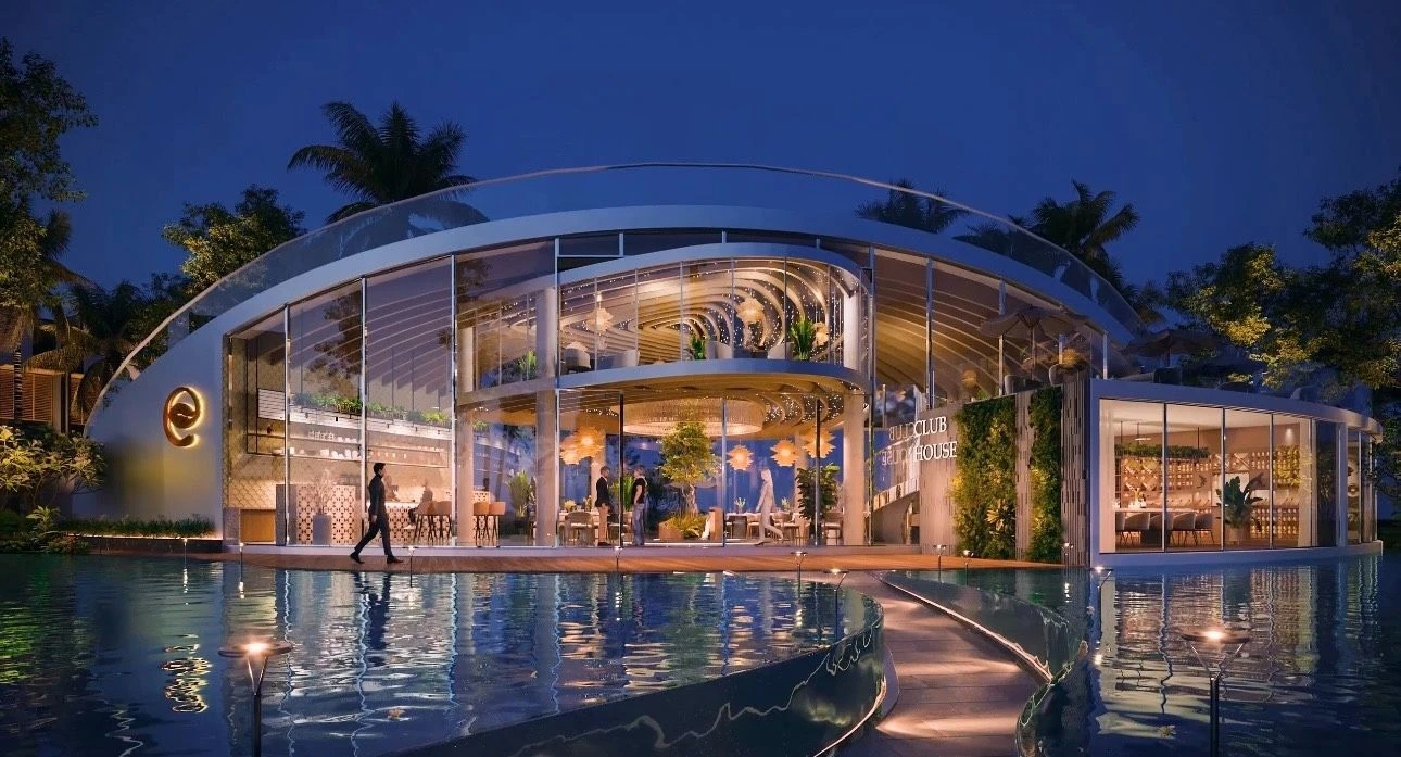 Khu vực Clubhouse hiện đại phục vụ cư dân tại Eco Village Saigon River