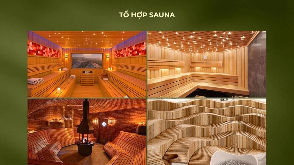 Các phòng xông hơi Sauna đa dạng chủ đề tại Eco Village Saigon River