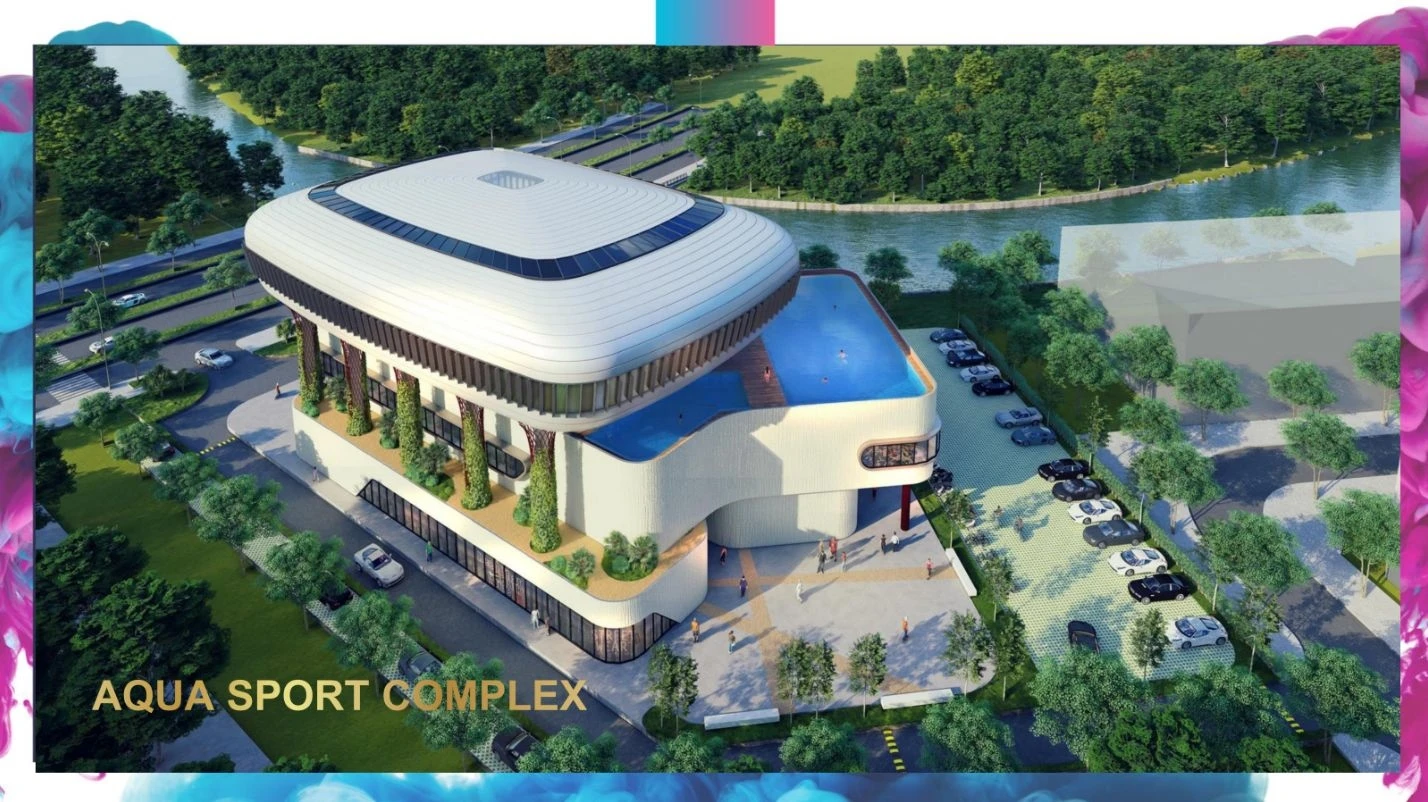 Thiết kế độc đáo của tổ hợp thể thao Aqua Sport Complex tại Aqua City
