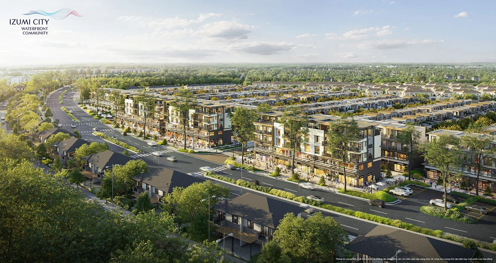 Hoạt động kinh doanh nhộn nhịp tại tuyến phố shophouse Izumi City