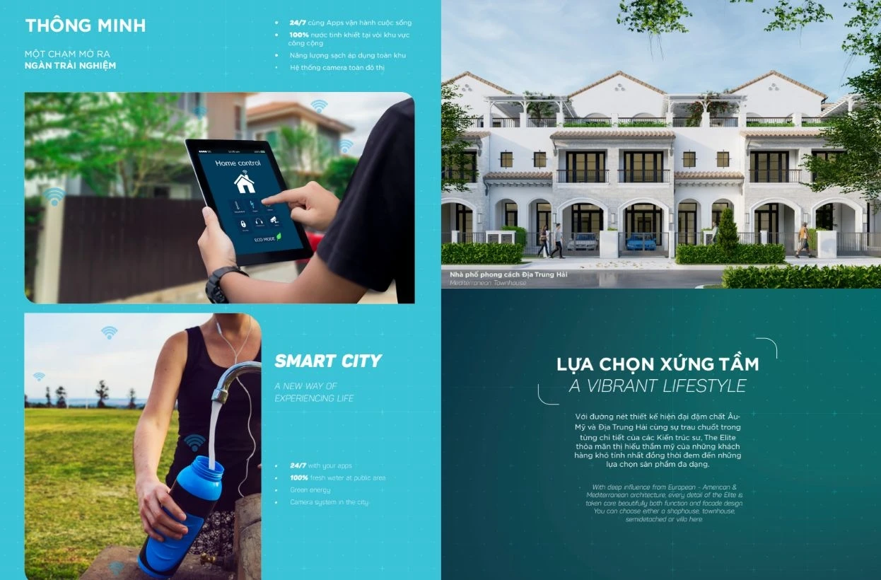 Các tính năng công nghệ thông minh Smart City được ứng dụng tại Aqua City